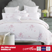 40S 200TC Printed Bedding set for Hotel/Home Use